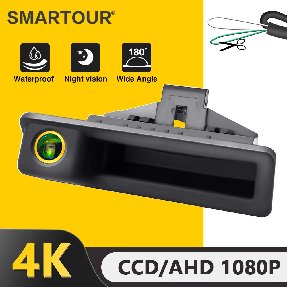 Vehicle AHD 1080P Reverse Backup Trunk Handle Camera For BMW E60 E39 E90 E82 E61 X1 E84 X5 E70 E92 E91 3/5 Series E88 E93 X6 Car