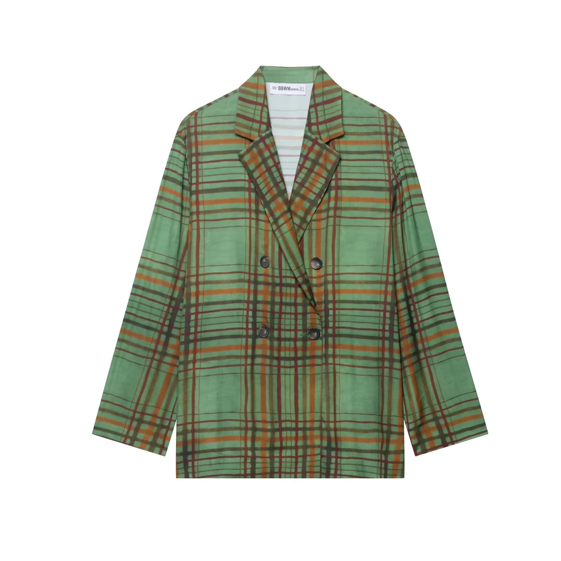 بدلة بنطلون نسائية 2025 نمط جديد أزياء نسائية منقوشة ثنيات سترة جرس أسفل السراويل #2