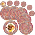 6Pcs 34CM MixRed