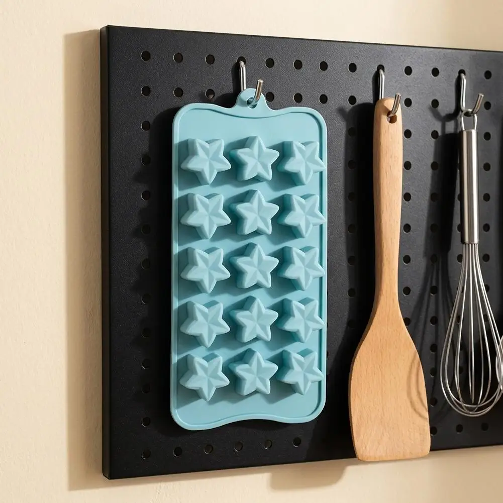 15-Piece Five-Pointed Star Silicone Chocolate Mold Creative Jelly Christmas Candy DIY Mold Ice Tray Baking Mold view 4
