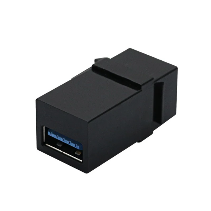 1PCS USB3.0 Keystone Jack Inserts Female to Female Connector for Wall Plate Outlet Panel with USB Port Snap-in Connector Socke