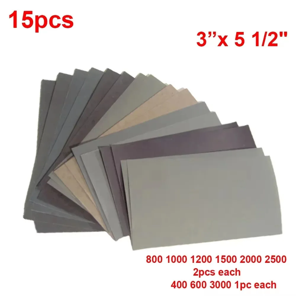 76x140mm Abrasive Sandpaper Sheets Silicon Carbide Wet Dry Grinding Paper For Wood Carving Jewelry Bodhi Handcraft Surface Prep