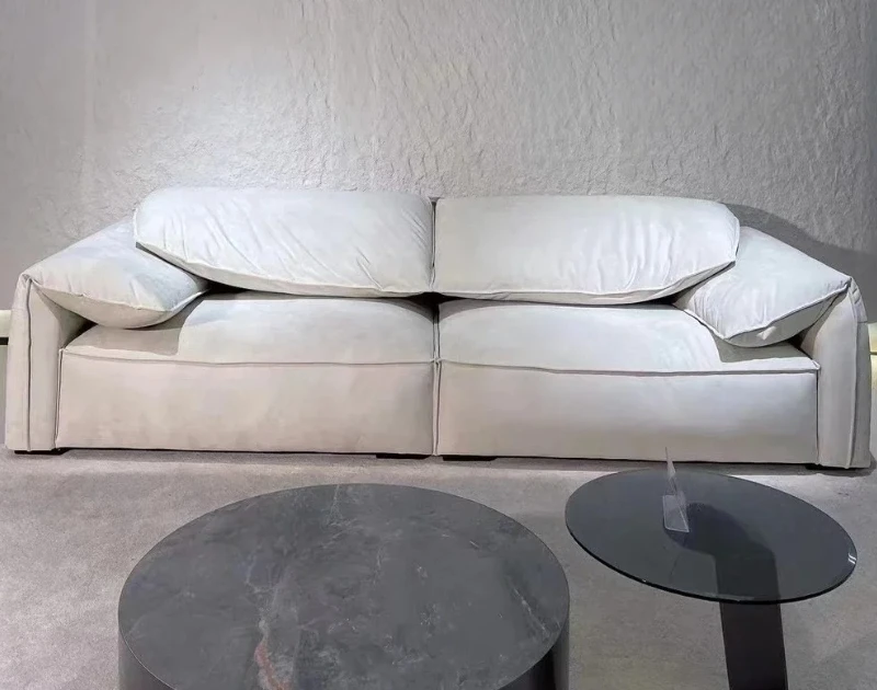 X-S  Minimalist Matte Cloth Sofa, Simple Modern Living Room Sofa HG