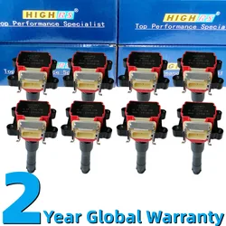 8 PCS Ignition coil For BMW E30 E32 E34 E36 M3 S50 E38 M42 M50 M60 325i 525i 530i 540i 740i 1.8L 2.5L 3.0L 4.0L V8 performance