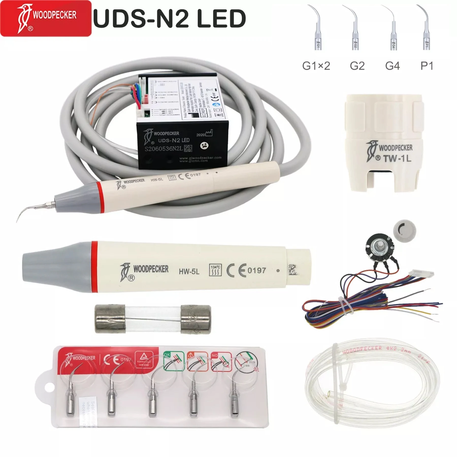 

Woodpecker Dental UDS-N2 LED Ultrasonic Piezo Built in Scaler LED Handpiece EMS