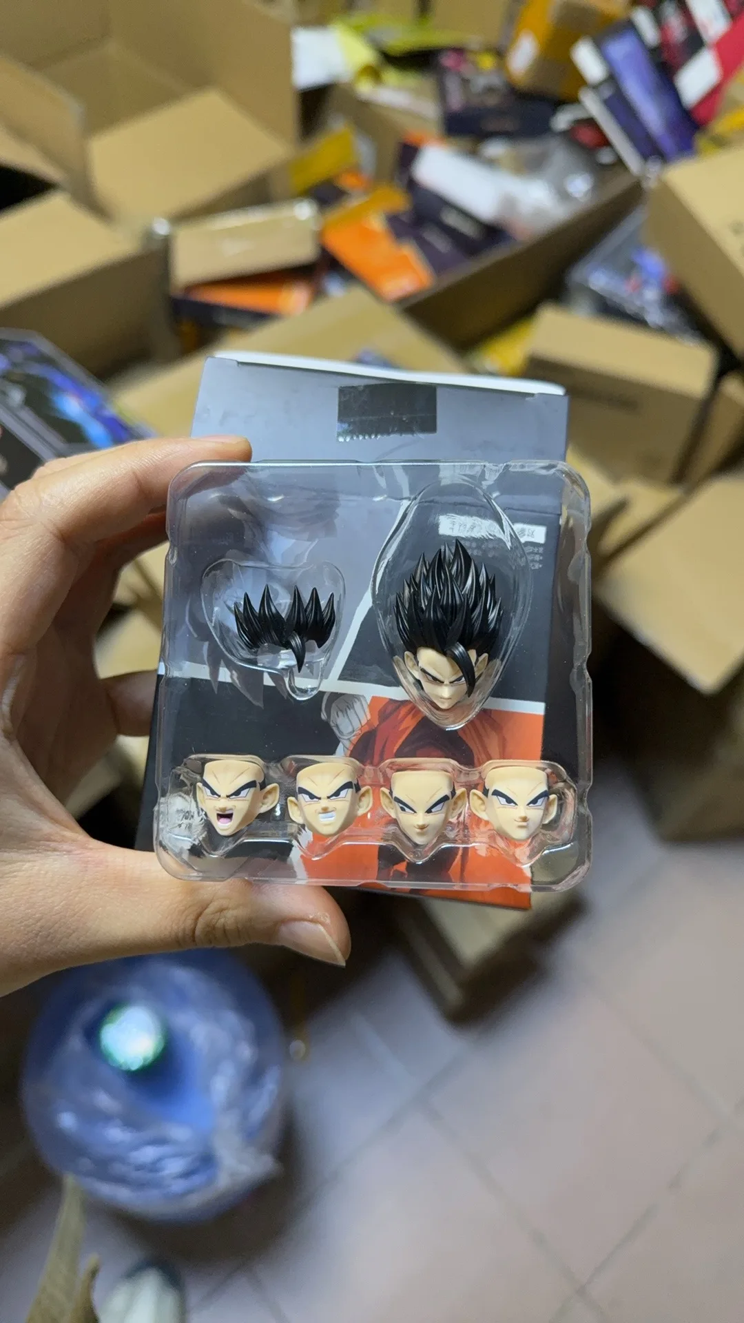 

In Stock Black Hole Son Gohan Head Accessories Action Figures Dragon Ball Z SHF Anime Model Toys Gifts