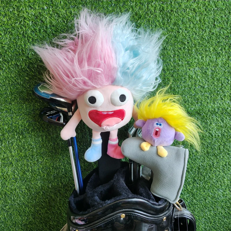 

Colored Dopamine Golf Driver Headcover Plush FW Fairway Wood Head Cover Drop Shipping