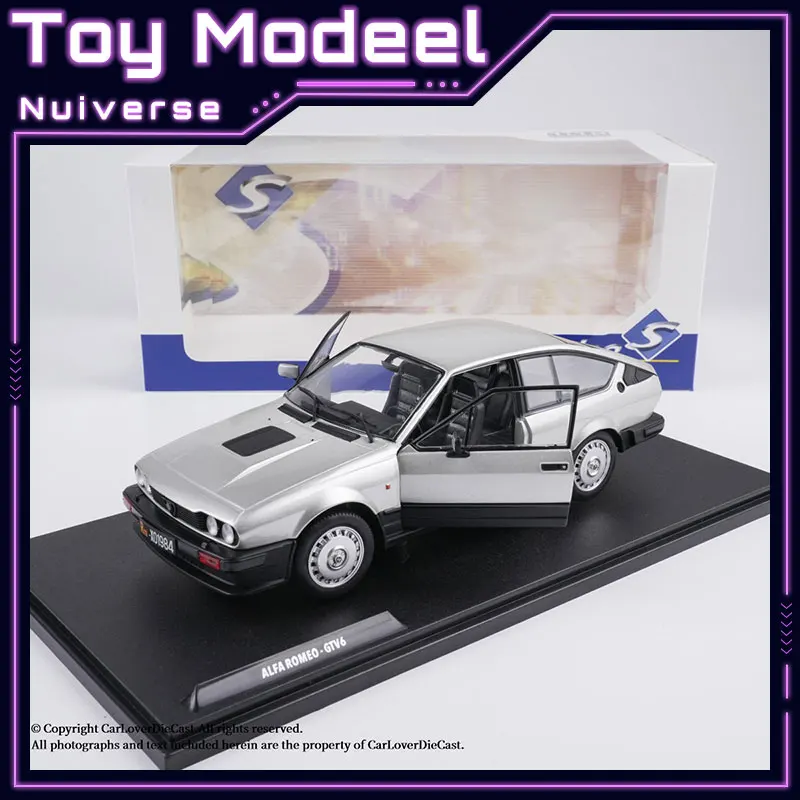 

Модель автомобиля Solido 1/18 Alfa Romeo GTV6, литая под давлением, лимитированная серия, статическая модель из сплава, для домашнего декора, подарок на день рождения для мальчика