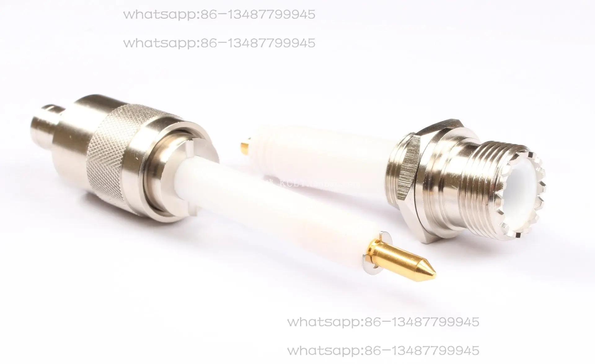 10kV high voltage connector with locking microwave source terminal cable head metal coaxial welding KC25202