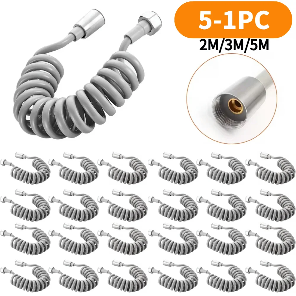 2/3/4 Meters Telephone Line Shower Hose Flexible Connect Pipe Anti-wrap Soft Hose Tube for Bathroom Water Toilet Bidet Sprayer