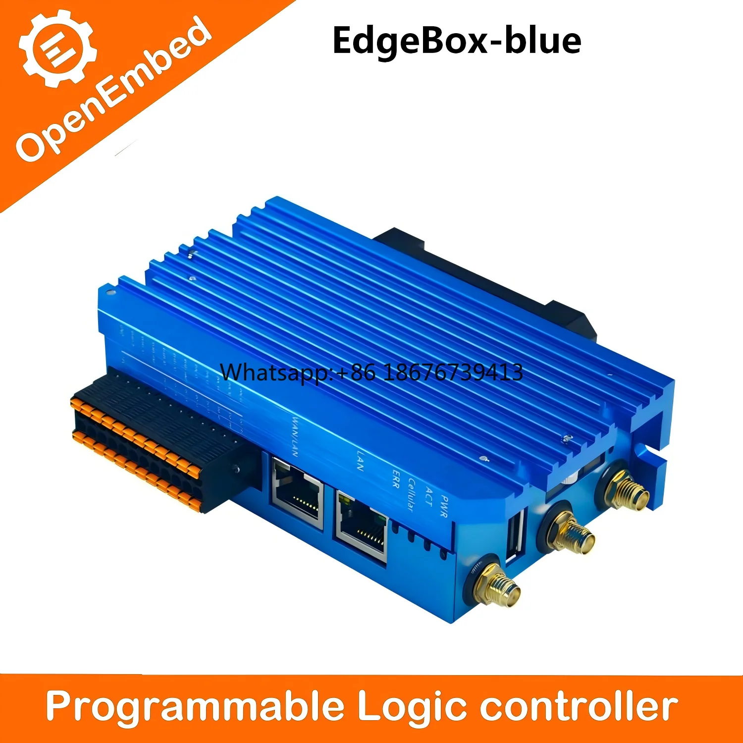OpenEmbed Industrial Control PLC PAC Dedicated Controller RS485 4G LTE WiFi Ethernet Dual-core Arm Cortex A35 Programming