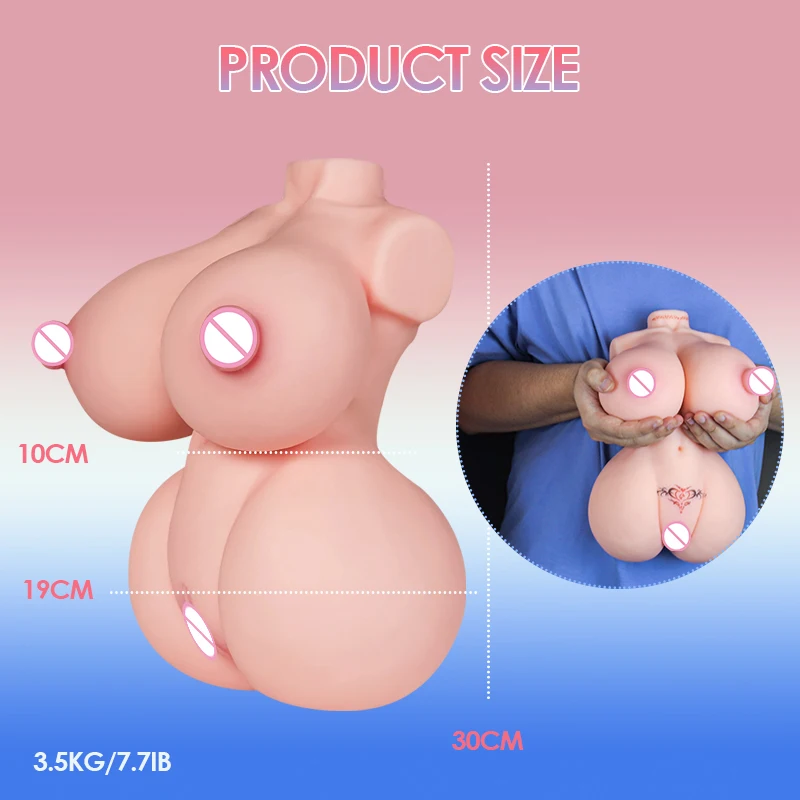 HESEKSE Four Channels Breasts Adult Sex Toys Breast Sex Toy For Nipple Lovers With Vagina Anal Soft Breast Big Ass Sex Oral Toys