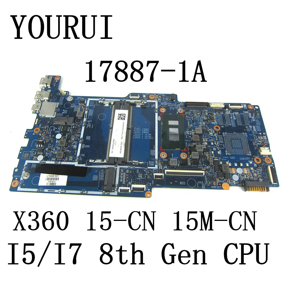 

17887-1A For HP Envy X360 15-CN 15M-CN laptop Motherboard with I5-8250U/I7-8550U CPU 448.0ED08.001A Mainboard