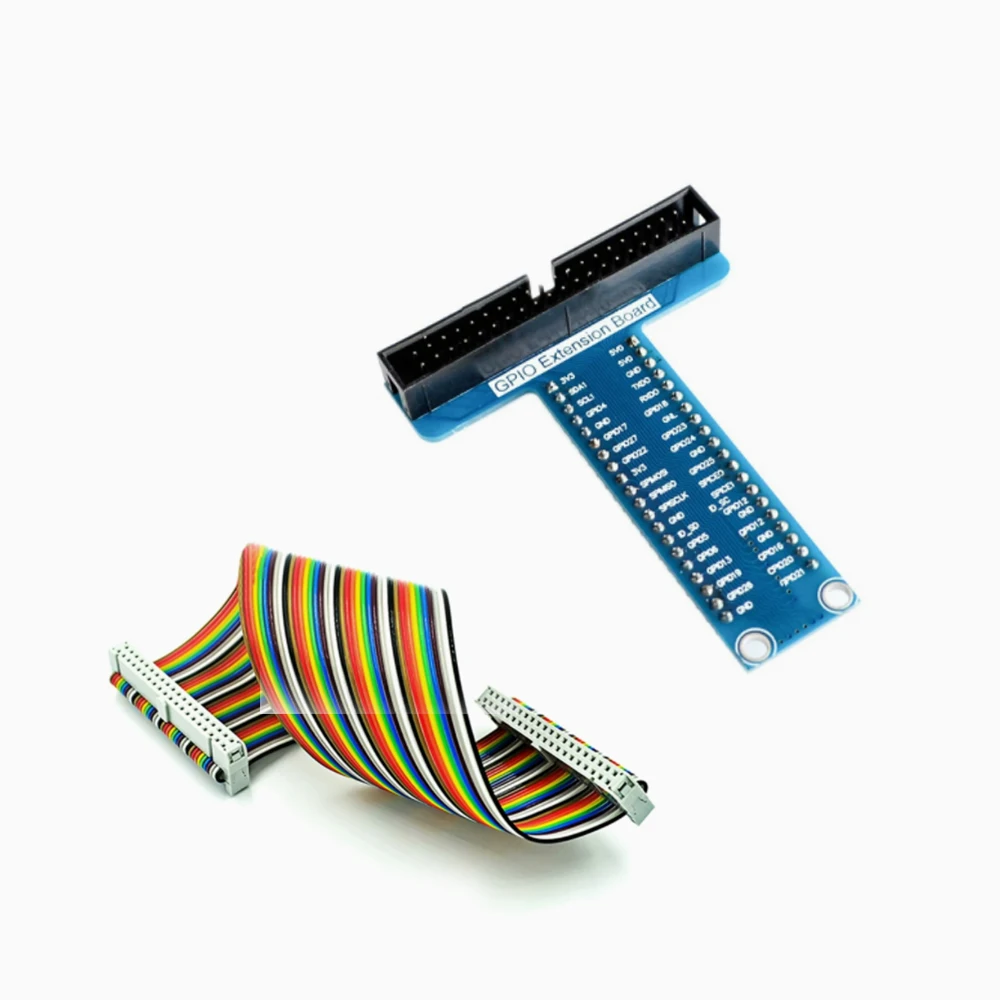 T-type GPIO Expansion Board 40Pin External Expansion Board Raspberry Pi 5 In-Line Breadboard Experiment