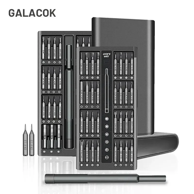 Juego de destornilladores de precisión 63 en 1, Kit de herramientas de reparación manual para el hogar, brocas Phillips magnéticas para iPhone, Xiaomi, cámara, gafas, reloj