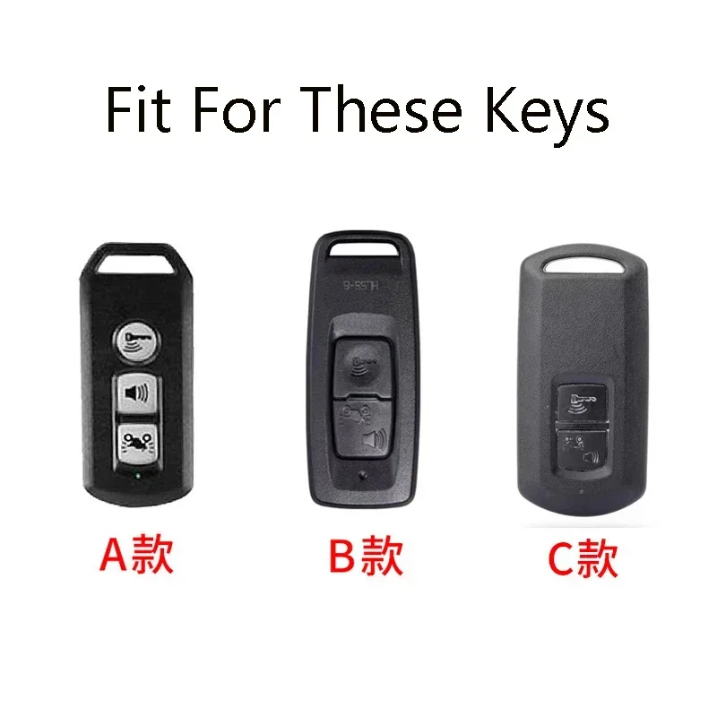 Zinc Alloy Car Key Case Smart Remote Control Fob Cover For Honda Airblade 125 C125 Super Cub Scooter Vario 150 PCX Forza 300