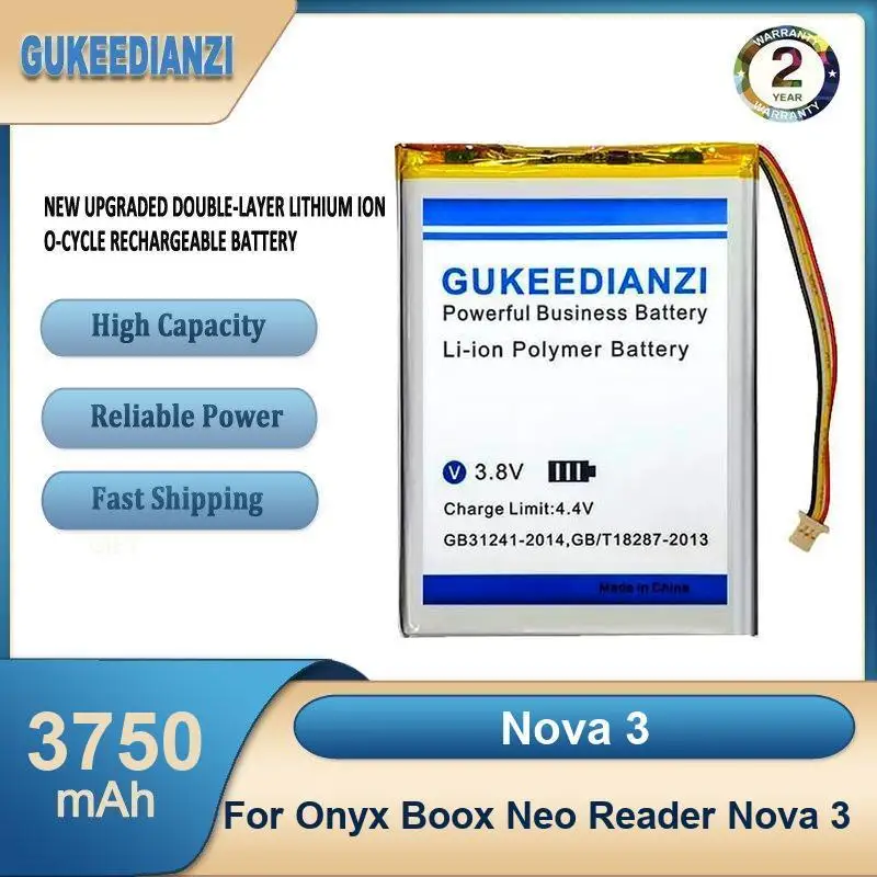 Battery For Onyx Boox N96ML E-Book Poke 3 Poke3 2 Neo Reader Nova BBA10 355585 psp DVR 305585 S11ND018A N96 Carta+ Note PRO - view 3