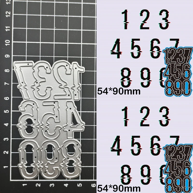 

metal cutting dies cut die mold 0-9 Numbers decoration Scrapbook paper craft knife mould blade punch stencils dies