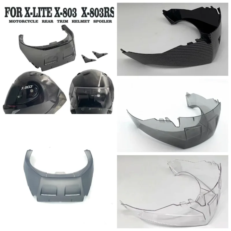 

For NOLAN X-lite X-803 X-803RS X803 X803RS Helmet Decoration Accessories Motorcycle Rear Trim Helmet Spoiler Case