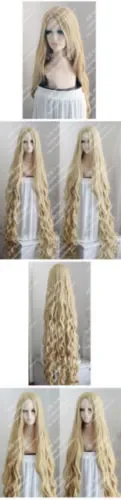 150CM Long Wavy Curly Wig Occident Pastoral Style Mix Blonde Cosplay Wig Hair2541