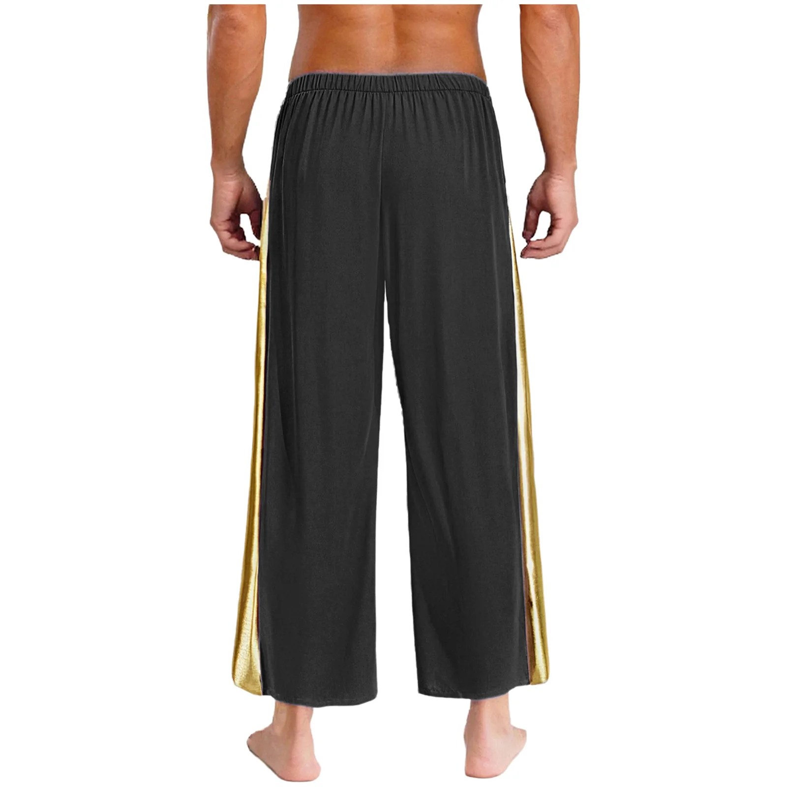 Abbigliamento da performance professionale per coro da chiesa da uomo, top incrociato metallico traspirante e pantaloni comodi per eventi natalizi di Pasqua