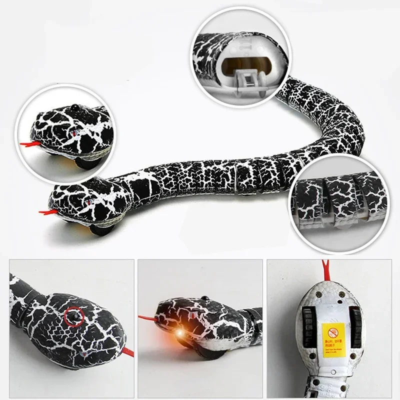 RC Snake Toys for Boys Kids Girls Children Remote Control Animals Electric Cobra Rattlesnake Cat Pets Robot Shark Spider