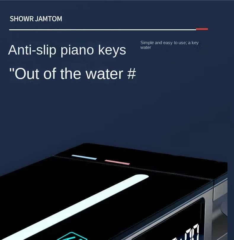 Intelligent digital display shower head set with constant temperature shower head and intelligent temperature control copper cor