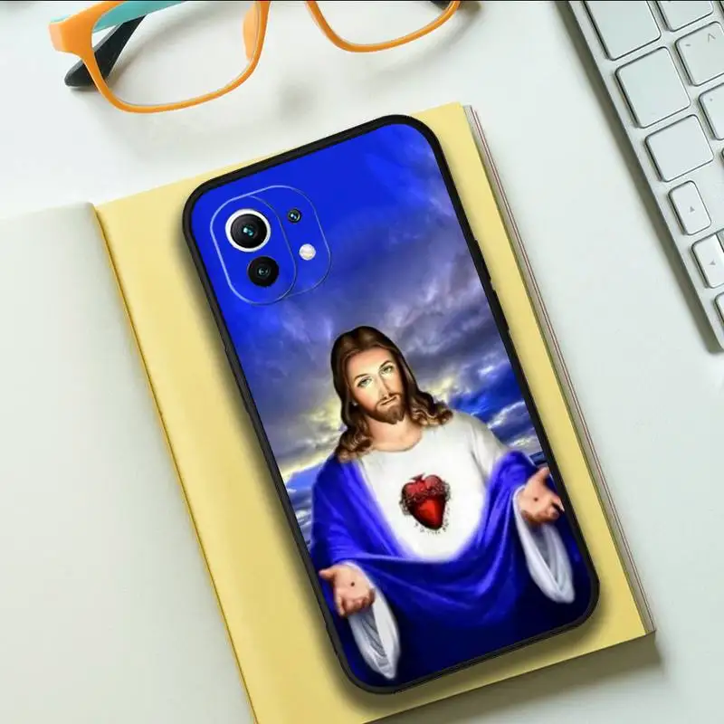 Divine Mercy Jesus Cross Phone Case For Xiaomi Redmi Note 11 8 9 10 6 10T 9S 8T 7 5A 5 4 Pro Plus Soft Silicone Cover