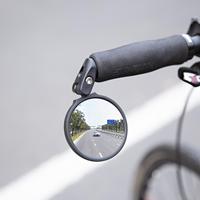 Mountain Bike Folding Rearview Mirror Adjustable Handlebar Reflector End Mirror View Convex Bar Alloy Rear Aluminum J4K3