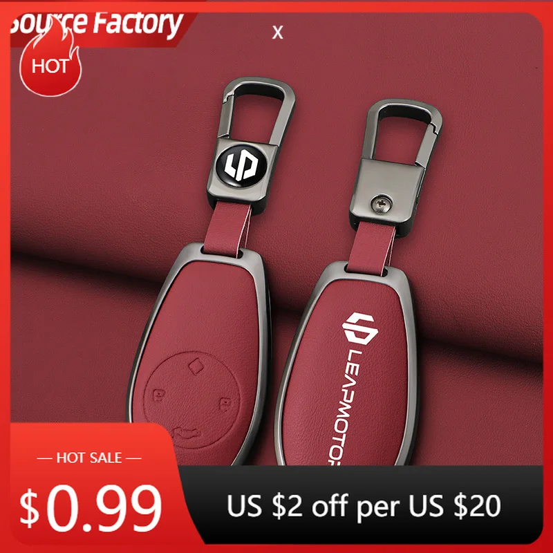 

Автомобильные наклейки, чехол для дистанционного ключа, чехол для Leapmotor C16 C11 C10 C01 T03 S01, тип, кожаная защита из цинкового сплава Ke