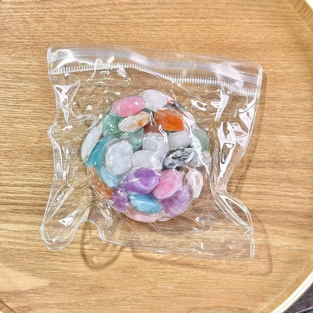 ลูกปัดมุกแบบดิสก์ ช้าในการกลับตัว ติดแน่น สีสันสดใส เคลือบเงา พกพาสะดวก ลูกปัดจำลองแบบสโลว์รีบาวด์ สีสันสดใส