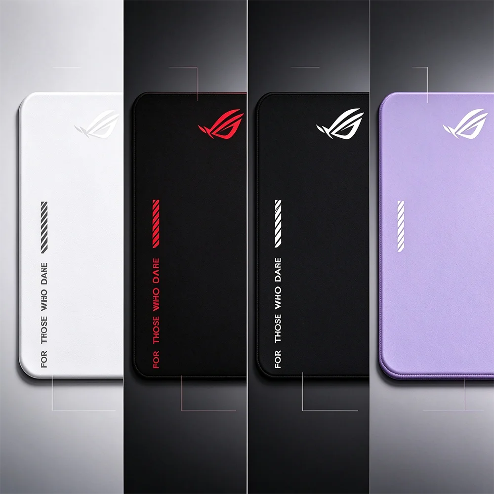 Gaming Mouse Pad Purple A-ASUS ROG Mousepad Small Square Computer DeskMat Non-Slip Rubber Base PC Gamer Laptop Desk Accessories