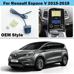 Car Reversing Rear View Camera For Renault Espace V 2015 2016 2017 2018 2019 R-link 2 system OEM screen