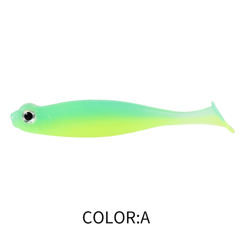 Supercontinent Shad T-Schwanz Angelköder 5 cm/7 cm Angeln Weiche Köder Silikon Künstliche Schwimmen Kunststoff Köder Wobbler