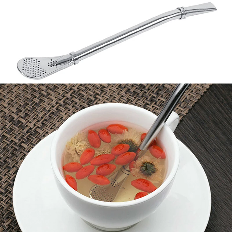 Handmade Stainless Steel Drinking Straw Filter Yerba Mate Tea Bombilla Gourd Washable Practical Tea Tools Bar Accessories