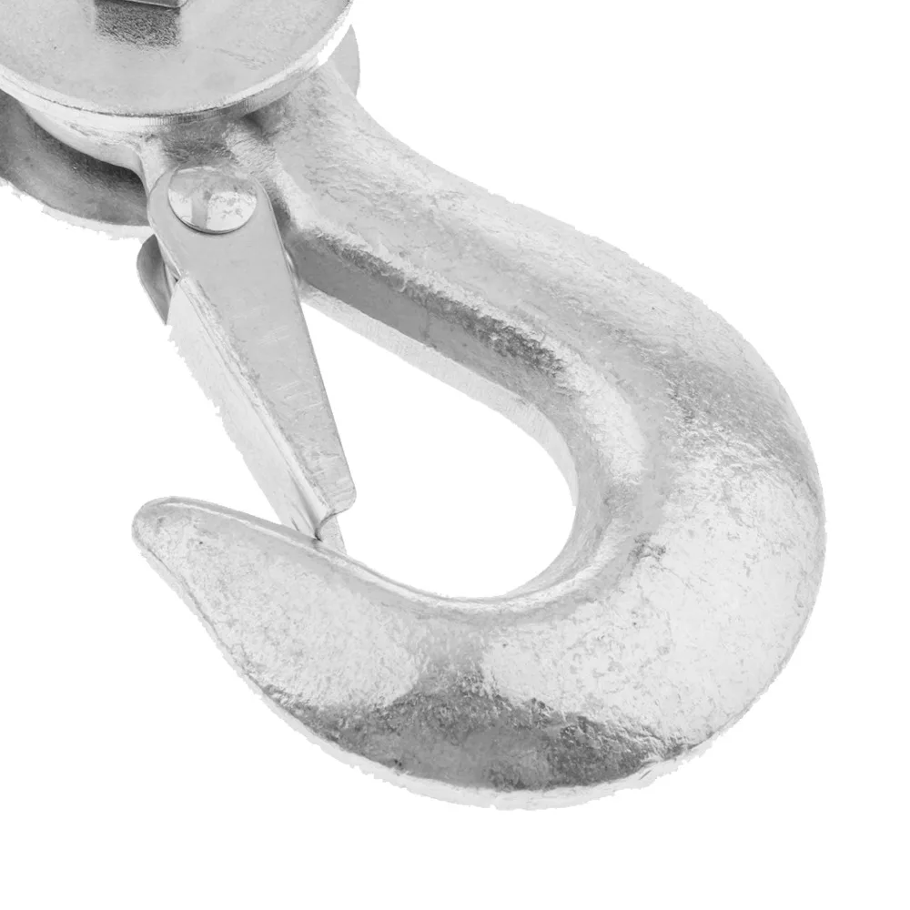 Durable 2 Ton Capacity Snatch Block Metal Wire Rope Lifting Pulley Heavy Duty Pulley For ATV