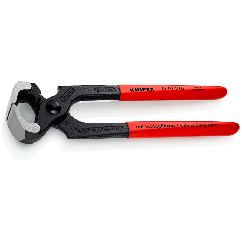 KNIPEX Hand Tools 51 01 210 Hammerhead Style Carpenters' Pincers Multi-functional Driving in Pulling and Cutting Nails