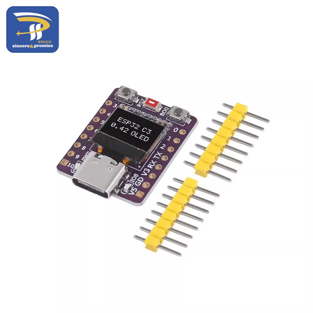Placa de desarrollo ESP32 C3 / RP2040 Raspberry Pi Pico, con LCD de 0,42 pulgadas, risc-v, WiFi, Bluetooth, para Arduino microprython