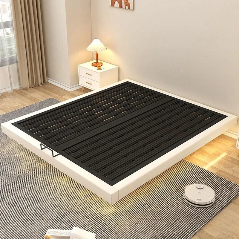 Suspension modern hemming iron frame steel frame wrought iron master bedroom double tatami row skeleton suspended bed