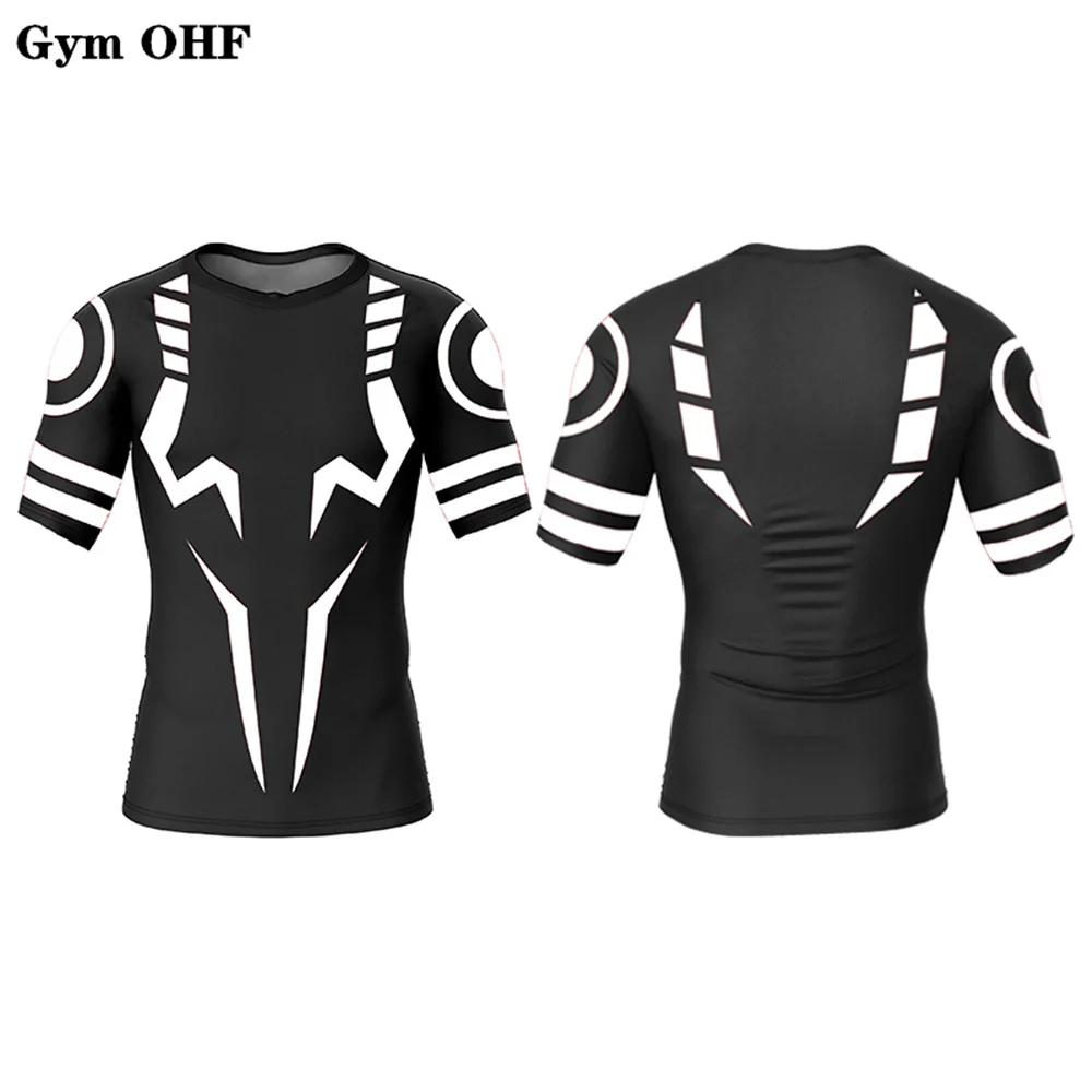 Anime 3D Print New Compression T Shirt Men MMA Rashguard Tops Shirt Men\'s Running Muay Thai Sports Gym Bjj Boxing Jerseys