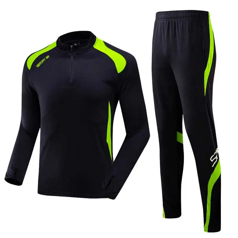 Traje de gimnasio para hombre y niño, conjunto de fútbol, baloncesto, correr, senderismo, esquí, pantalones deportivos de ejercicio para otoño + chándal de camisa 9