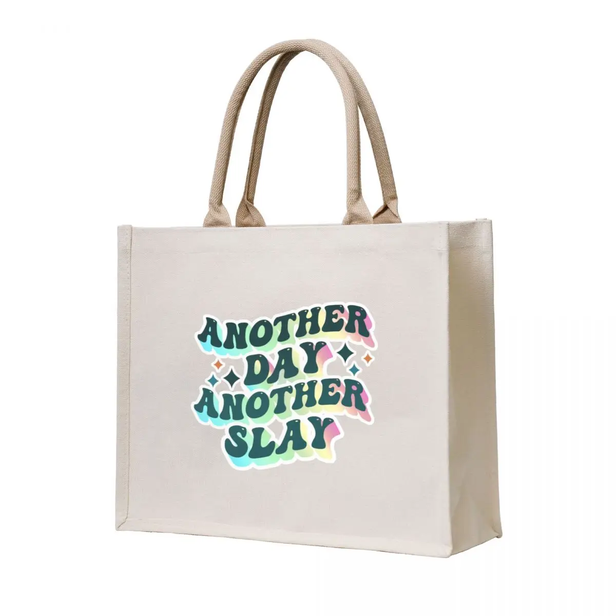 

another day another slay quote pastel colors Tote Bag Gift bag canvas tote eco pack tote bag university