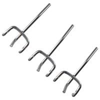Metal Pegboard Hooks Practical  Display Hooks Silver Retail Shop Peg Multi-Purpose Hooks Hang Fits Holder Peg Board Asseccories