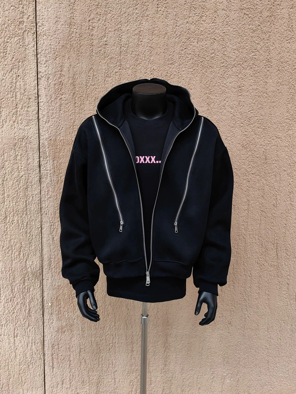 

Высококачественная женская толстовка-кардиган свободного кроя в уличном стиле, осенняя, с несколькими молниями, удобная, с длинными рукавами