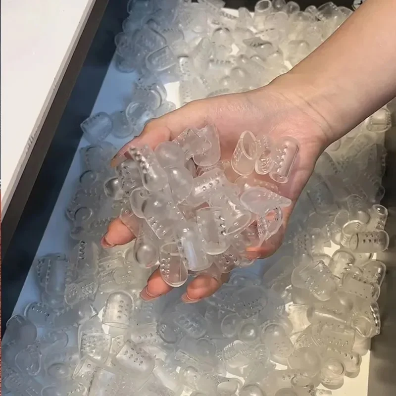 夏クリアシリコンつま先カバー抗摩擦通気性つま先プロテクター水ぶくれを防止つま先キャップカバープロテクターフットケア