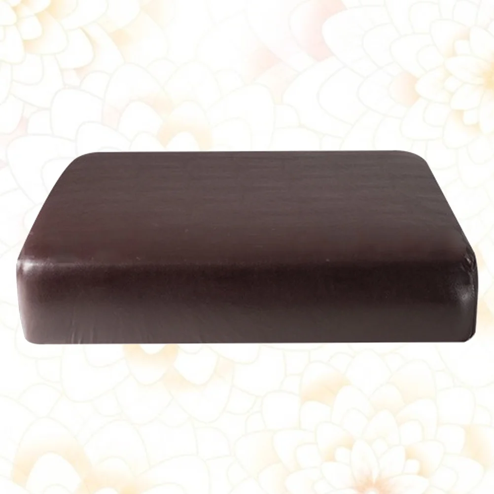 

1Pcs Sofa Seat Cushion Cover PU Solid Color Stretch Protector Spill Stain Resistant Sofa Seat Cover Cushion Protector