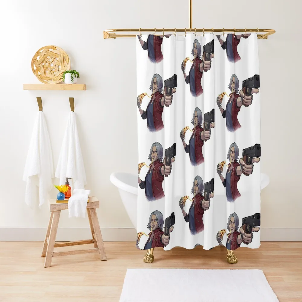 

Dante Pizza Man Shower Curtain For Bathroom Luxury Bathroom Anti-Mold Waterproof Shower Curtain