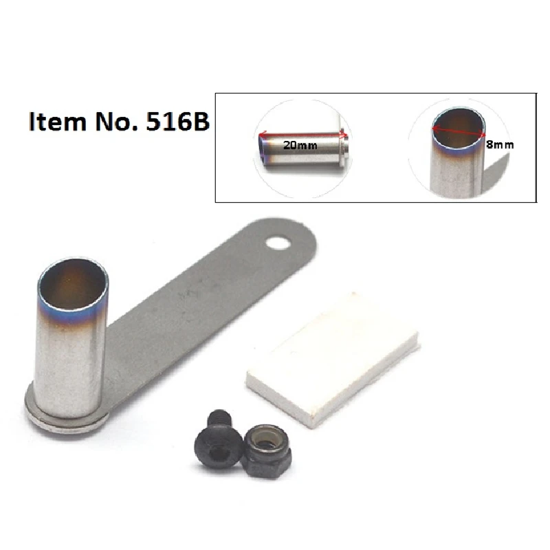 1/10 RC Car Model Hobby Scale Single Double Exhaust Pipe Stainless Steel Muffler Drift On Road Touring Fits for 3/5mm LED Light