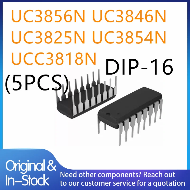 (5piece)100% New UC3856N UC3846N UC3825N UC3854N UCC3818N DIP-16