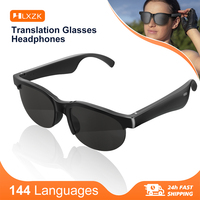 Ai Smart Translation Glasses Headphones 144 Languages Real Time Translator Bluetooth5.3 Sunglasses Music Sports Riding Earphones